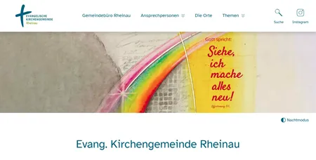 Webseite der ev. Kirchengemeinde Rheinau